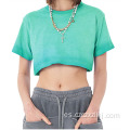 Nuevo deseo puro dulce fría sexy navel camiseta